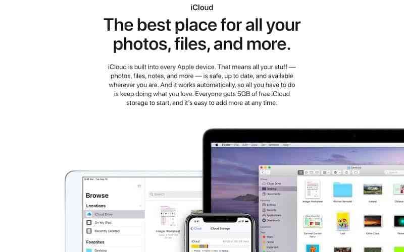 1617524710_641_5-dich-vu-luu-tru-dam-may-tot-nhat-cho ICloud của Apple