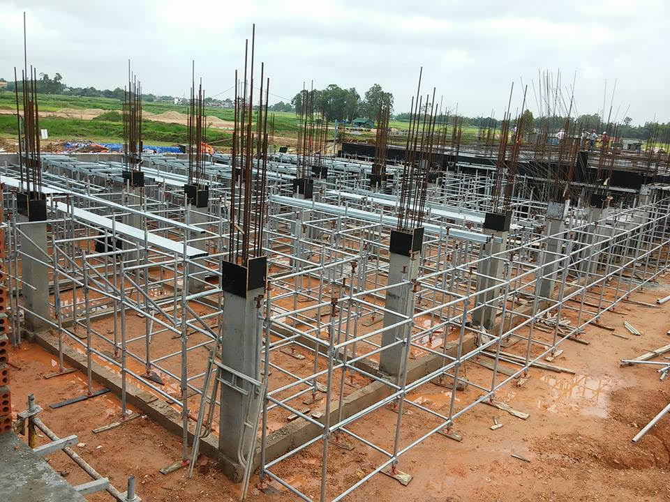 Giàn giáo nêm với kết cấu vững chắc, an toàn cao Giàn giáo nêm với kết cấu vững chắc, an toàn cao
