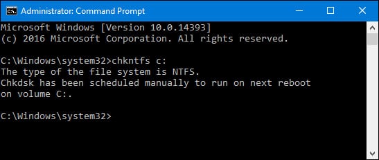 Kiểm tra và sửa lỗi ổ cứng bằng lệnh chkdsk trên Windows