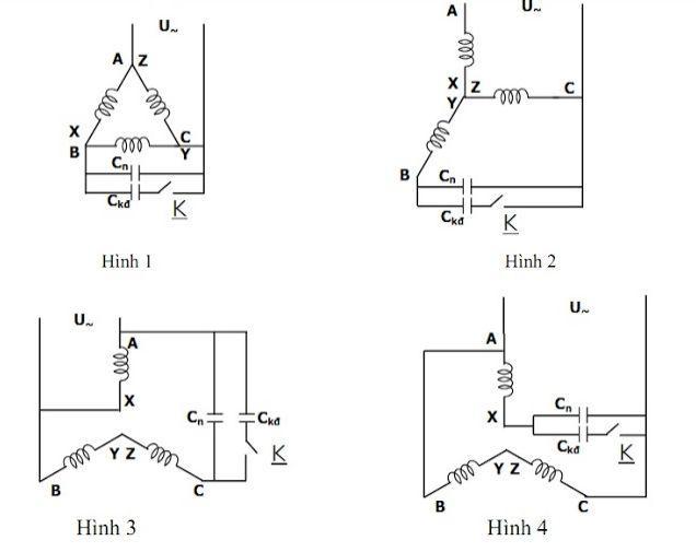 Nguyên Lý Đấu Điện Động Cơ 3 Pha Sang 1 Pha. Cách Đấu Mạch Đảo Chiều Motor 3 Pha