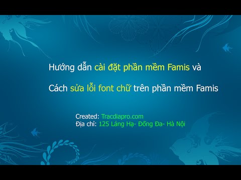 Hướng dẫn sửa lỗi font chữ tiếng Việt trong Microstation SE, Famis