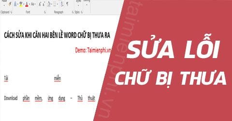 [TaiMienPhi.Vn] Cách sửa khi căn hai bên lề Word chữ bị thưa ra