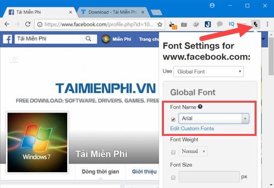 [TaiMienPhi.Vn] Cách sửa lỗi font tiếng Việt của Facebook, hiển thị font chữ lung tung