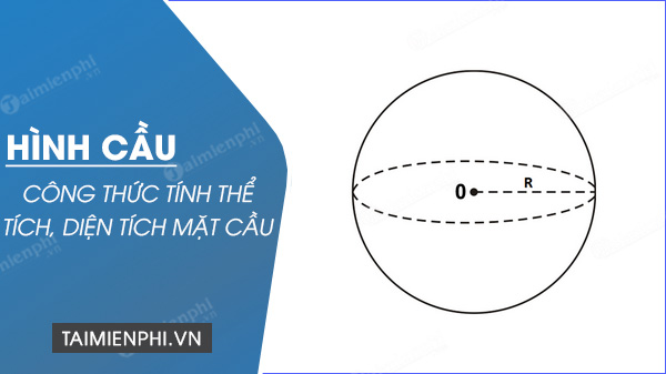 [TaiMienPhi.Vn] Cách tính thể tích hình cầu, diện tích mặt cầu, công thức tính