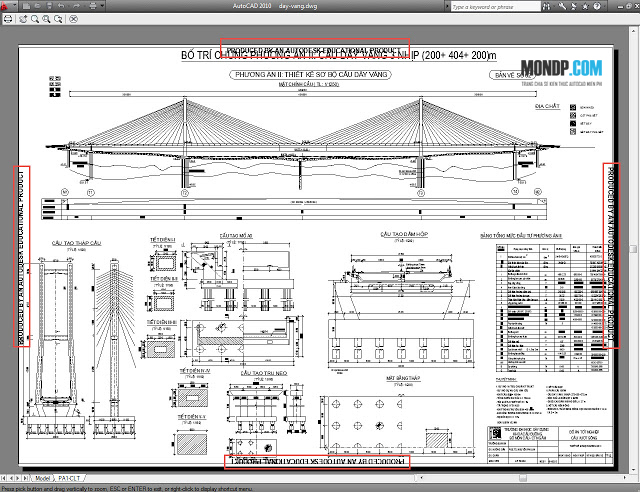Sửa Lỗi In Bị Produced By An Autodesk Educational Product