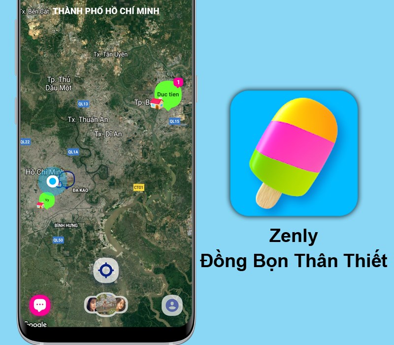 Ứng dụng Zenly: Định vị bạn bè, người thân, nhóm