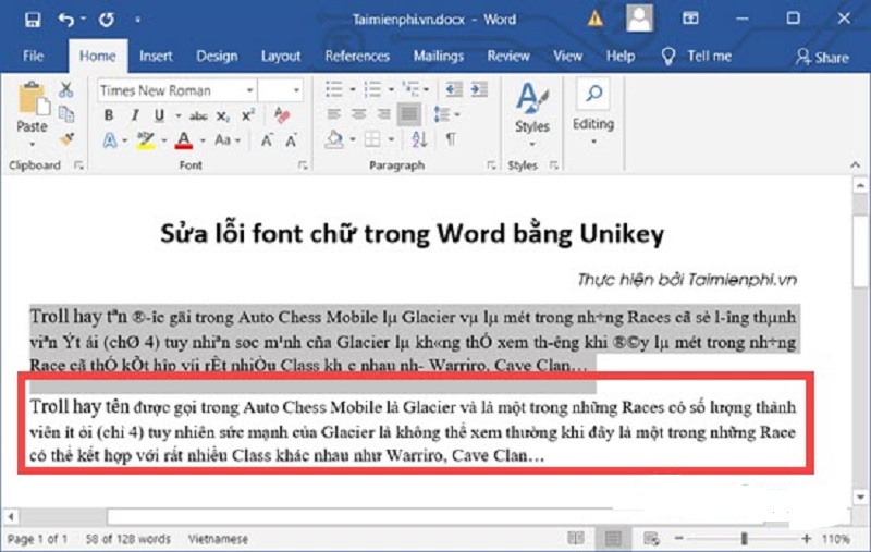chuyendoihoantatsuafontchutrongword 3 cách sửa lỗi font chữ trong Word đơn giản nhất và nhanh nhất | Epetitions.Net