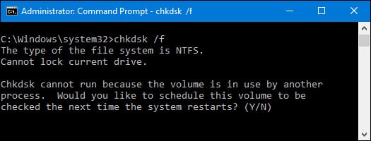 Kiểm tra và sửa lỗi ổ cứng bằng lệnh chkdsk trên Windows