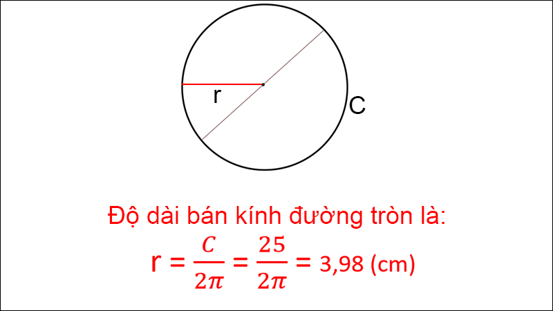 Công thức tính bán kính hình tròn theo 4 cách đơn giản có ví dụ cụ thể - Thegioididong.com