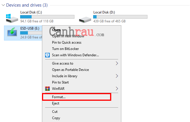 8 cách sửa lỗi The Disk Is Write Protected trên USB | Canhrau.com