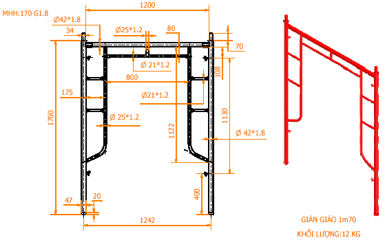 Giá 1 bộ giàn giáo khung bao nhiêu tiền - Công ty giàn giáo Cốp Pha Việt