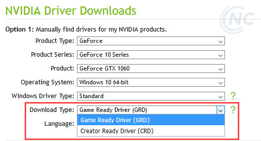 Nvidia Game Driver khác gì Creator Driver