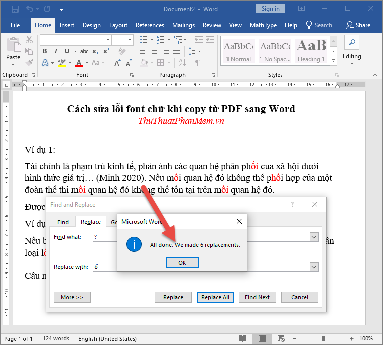 Cách sửa lỗi font chữ khi copy từ PDF sang Word