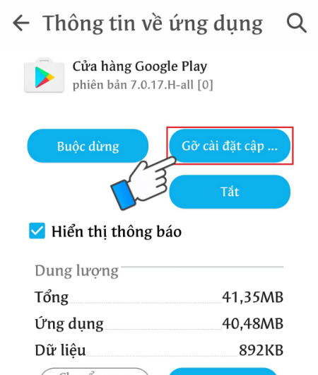 Cách sửa lỗi không vào được CH Play trên điện thoại Android