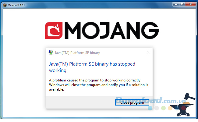 Tổng hợp lỗi và sửa lỗi Java khi chơi Minecraft trên máy tính