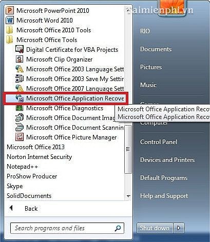 [TaiMienPhi.Vn] Sửa lỗi file Excel, khắc phục tập tin Excel bị lỗi trên PC nhanh chóng