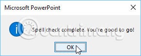 Kiểm tra chính tả và ngữ pháp trong PowerPoint 2016