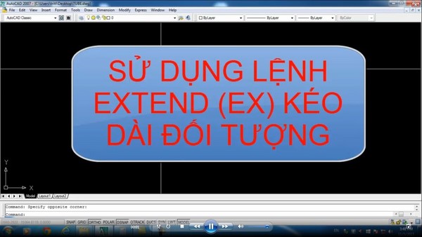 Những kiến thức không thể bỏ qua về lệnh kéo dài đường thẳng trong Cad 
