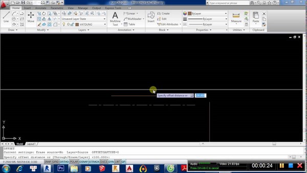 Chuyển đường thẳng Line thành Polyline bằng lệnh Pe trong Cad