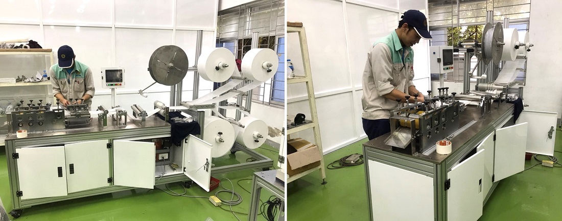 Máy làm khẩu trang y tế - dây chuyền sản xuất khẩu trang tự động