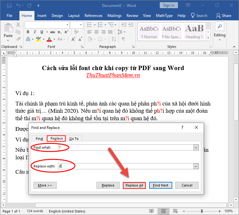 Cách sửa lỗi font chữ khi copy từ PDF sang Word