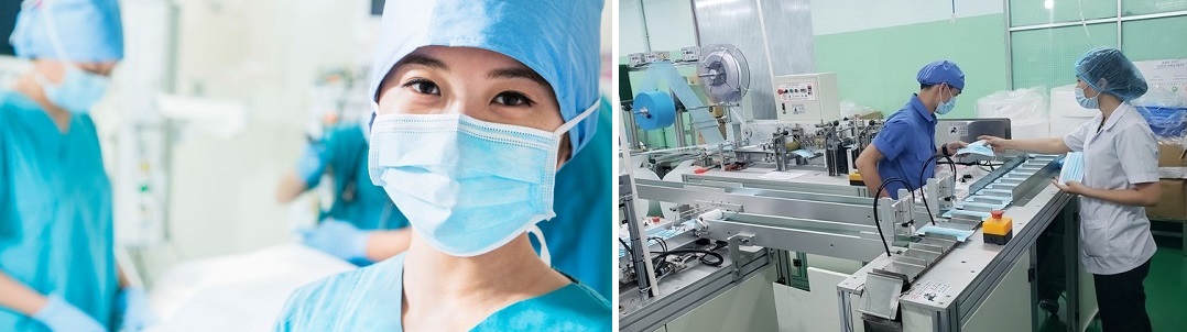 Máy làm khẩu trang y tế - dây chuyền sản xuất khẩu trang tự động