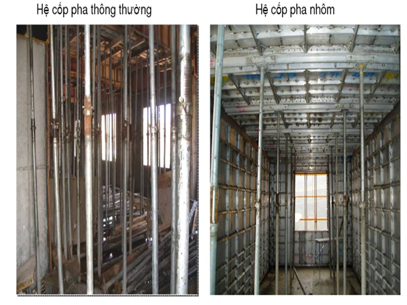 Hướng dẫn quy trình thi công cốp pha nhôm