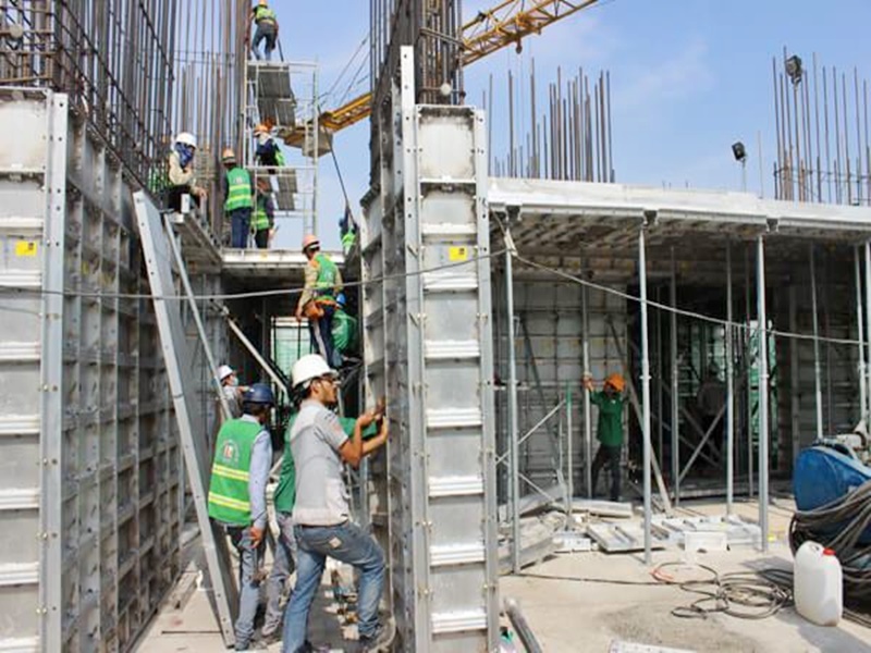 Hướng dẫn quy trình thi công cốp pha nhôm