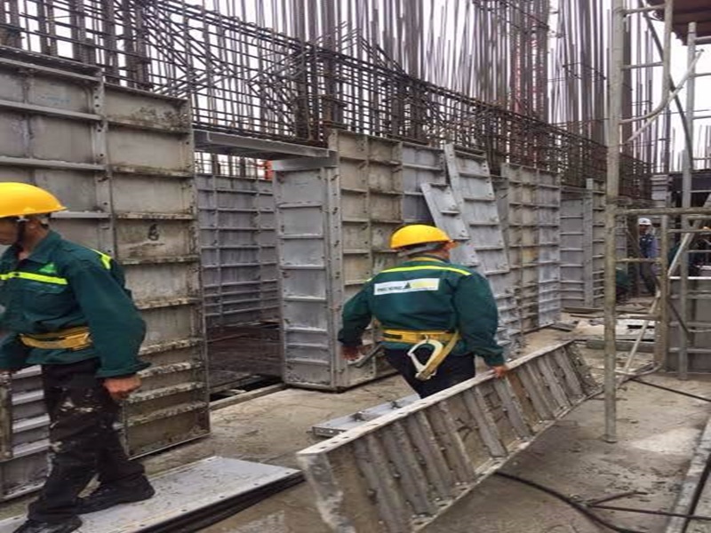 Hướng dẫn quy trình thi công cốp pha nhôm