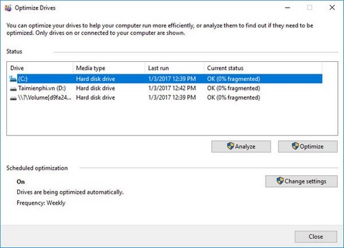 [TaiMienPhi.Vn] Cách sửa lỗi Full Disk 100% trên Windows 10, 7, lỗi 99% disk