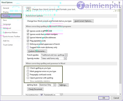 [TaiMienPhi.Vn] Cách sửa lỗi dính chữ trong Word 2007, 2003, 2013, 2010, 2016, 2019, K
