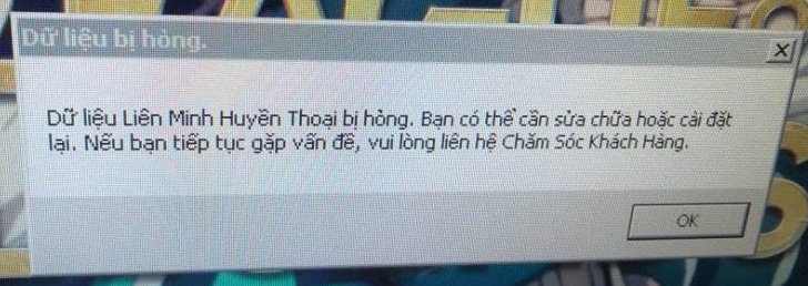 Tổng hợp lỗi khi chơi Liên Minh Huyền Thoại và cách khắc phục