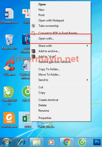 Sửa lỗi Open With với 2 Cách khắc phục trên windows đơn giản nhất.