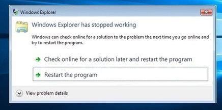 [TaiMienPhi.Vn] Cách sửa lỗi Windows Explorer has stopped working, máy tính bị đơ