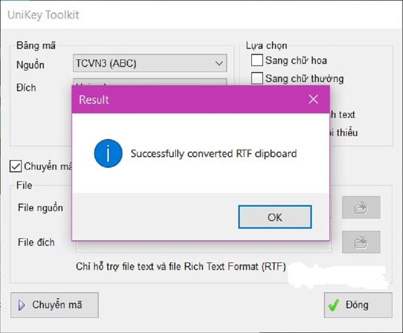 thongbaosuccessfullyconvertedrtfclipboard 3 cách sửa lỗi font chữ trong Word đơn giản nhất và nhanh nhất | Epetitions.Net