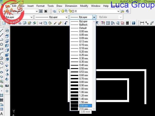 Vẽ Nét Đậm Trong Autocad