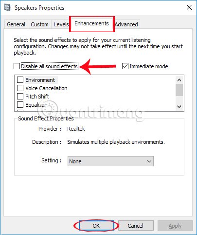 Những cách khắc phục sự cố âm thanh trên Windows 10