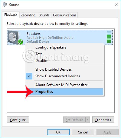 Những cách khắc phục sự cố âm thanh trên Windows 10
